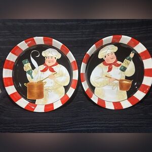 Bistro Chef “Vino” Pasta/Soup Bowls by Certified International~Set of 2